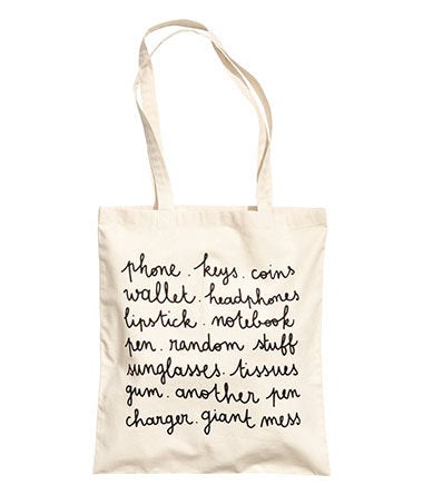 h&m canvas tote bag