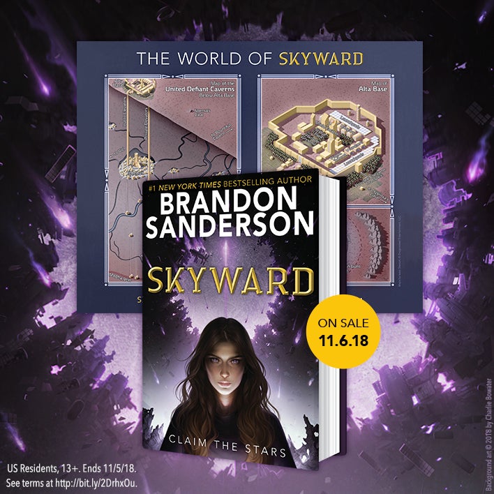 Enter the Skyward by Brandon Sanderson Pre-Order Giveaway